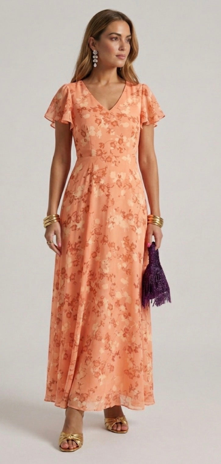 Amara | Flowing Floral Maxi Dress