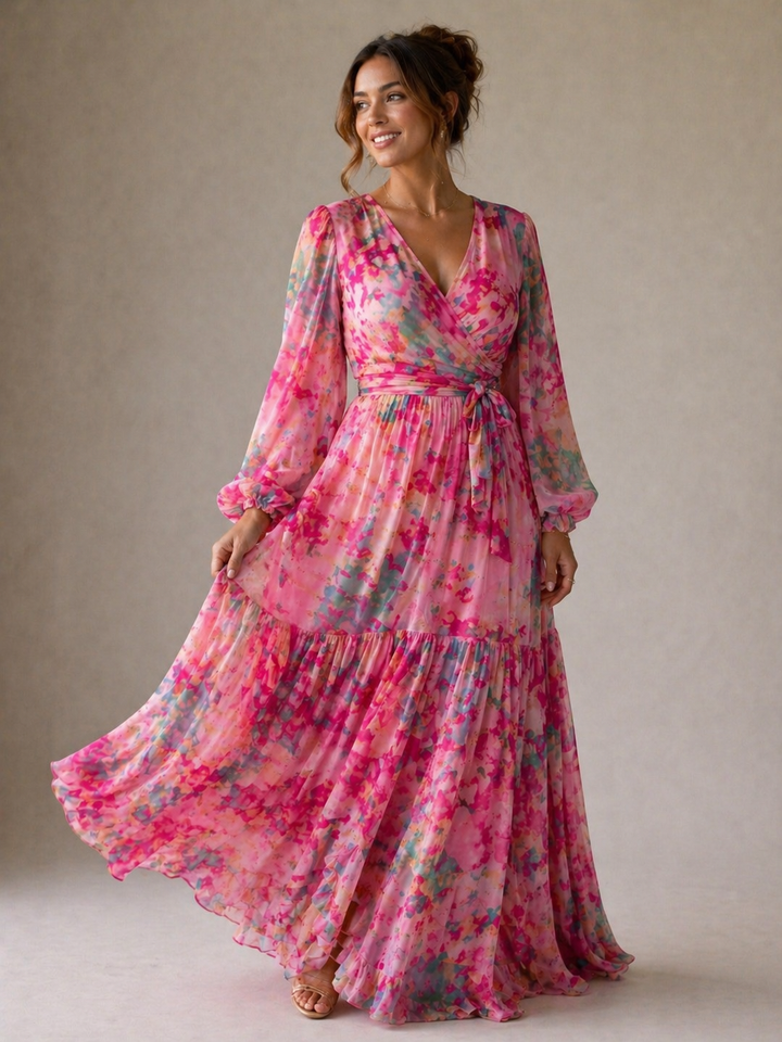 Anouk | Floral Wrap Maxi Dress