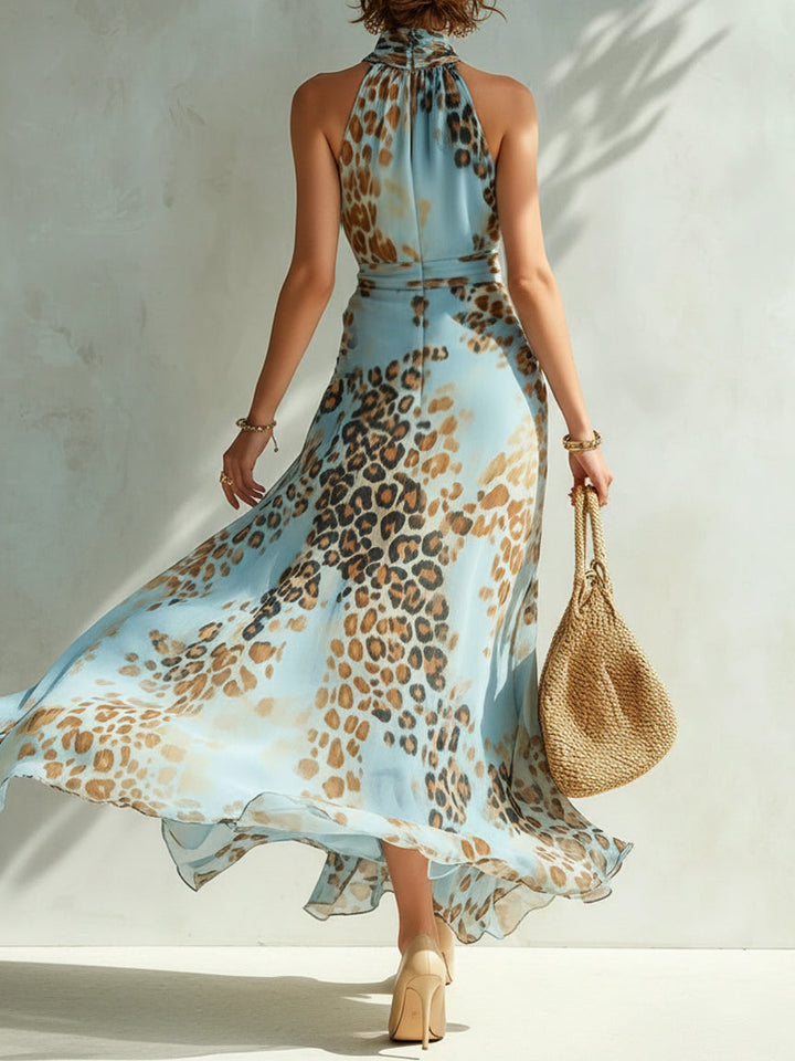 Desiree - Glamour dress with animal print
