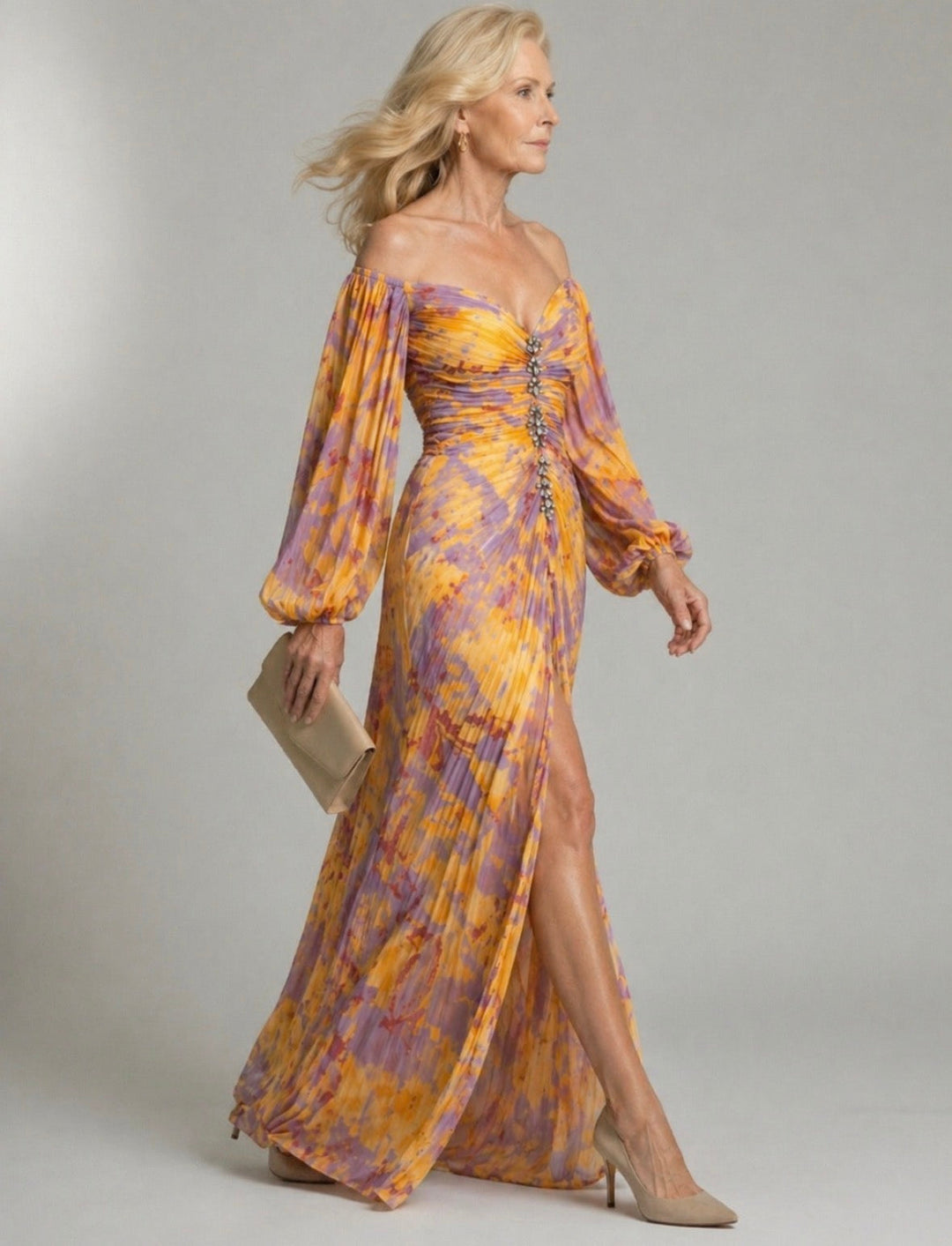 Celestine | Off-Shoulder Evening Gown