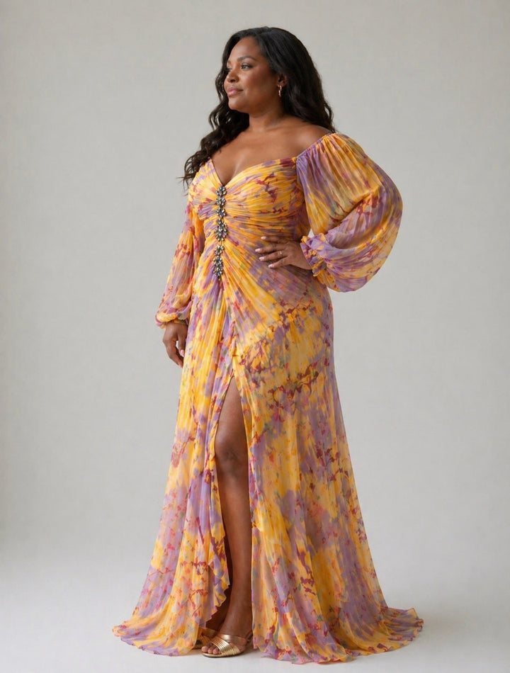 Celestine | Off-Shoulder Evening Gown
