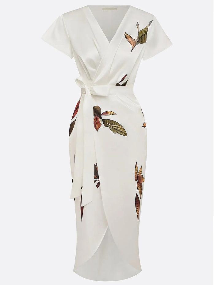Olivia | Elegant Wrap Midi Dress