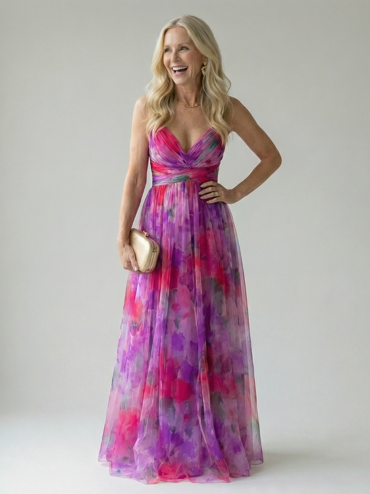 Coraline | Flowing Wrap Maxi Dress