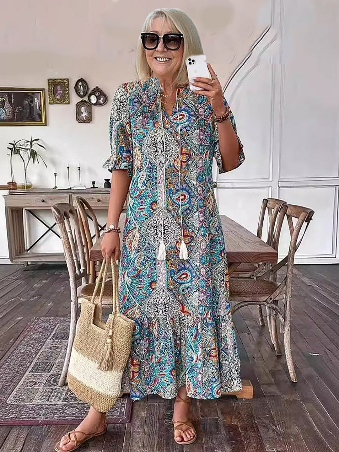 Sylvie | Bohemian Tiered Maxi Dress