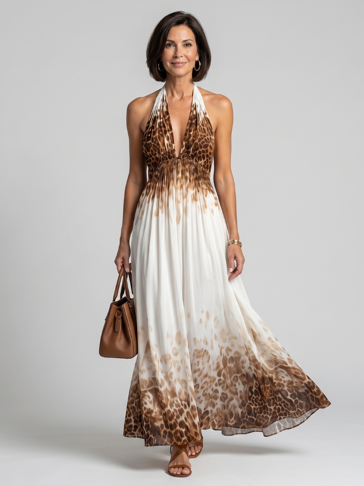 Bellamy | Flowing Halter Maxi Dress