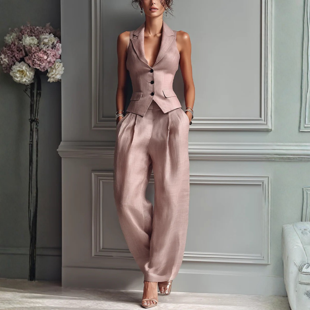 GEMMA | COMPLETE 2 PIECES WITH V-NECK