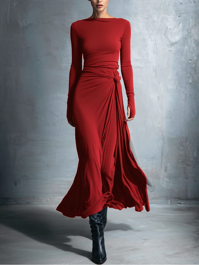 Naiara | Maxi Dress with Silk Knot