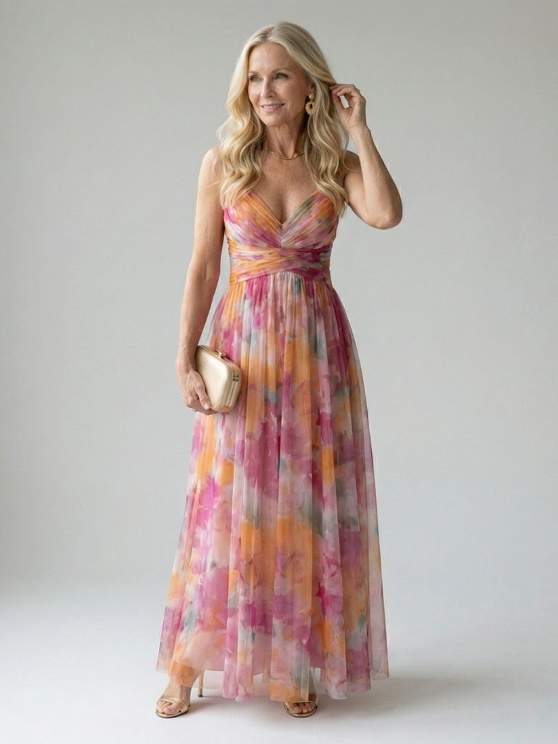 Coraline | Flowing Wrap Maxi Dress