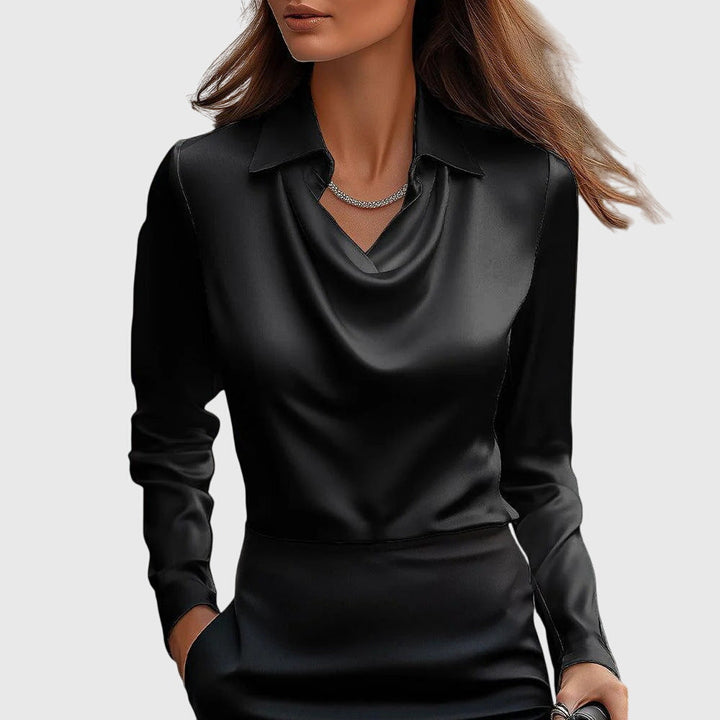 Brooklyn - Draped Neck Blouse