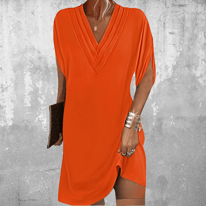 Frances | Relaxed V-Neck Dress