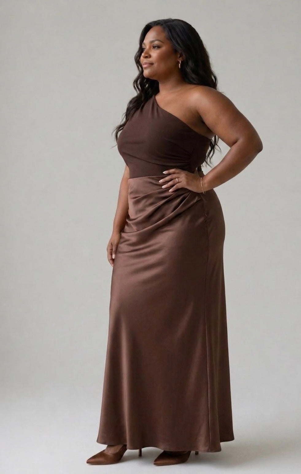 Anneliese | One-Shoulder Column Maxi Dress
