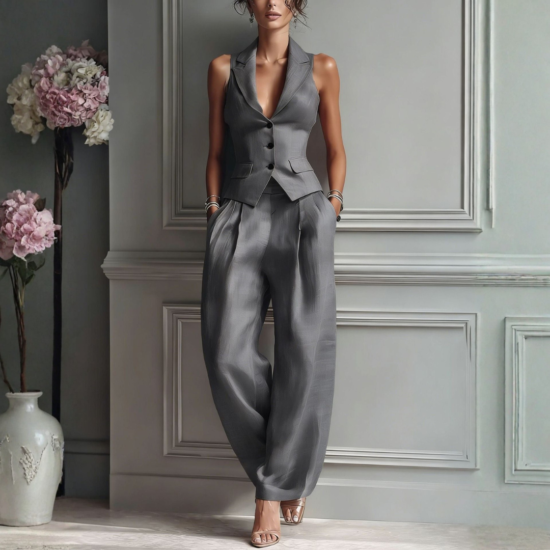 GEMMA | COMPLETE 2 PIECES WITH V-NECK