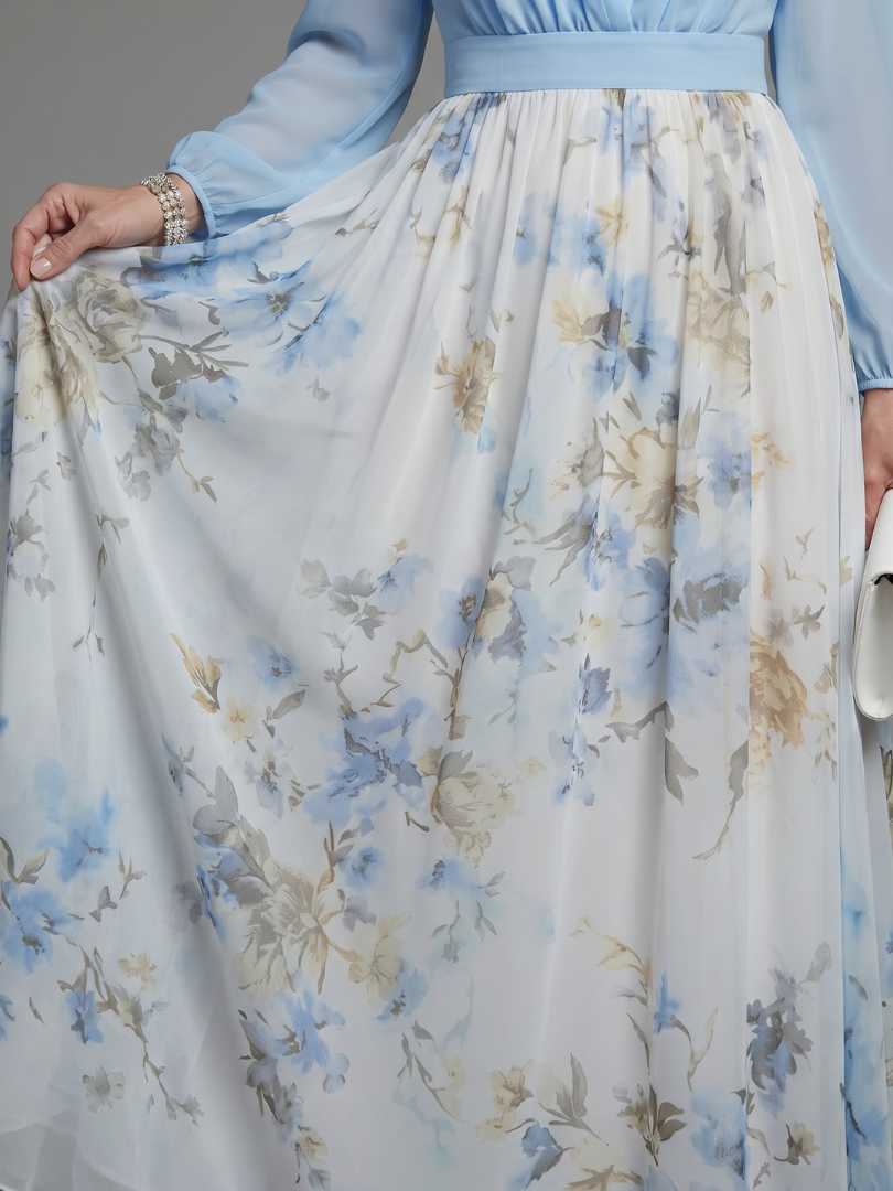 Adelaide | V-Neck Floral Maxi Dress