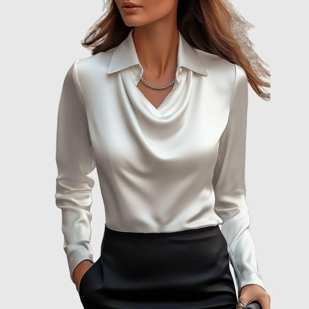 Brooklyn - Draped Neck Blouse