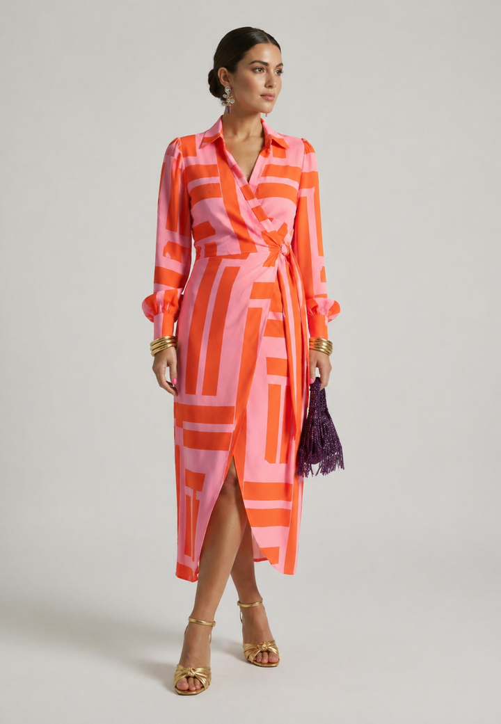 Laurel | Twist-Front Wrap Dress