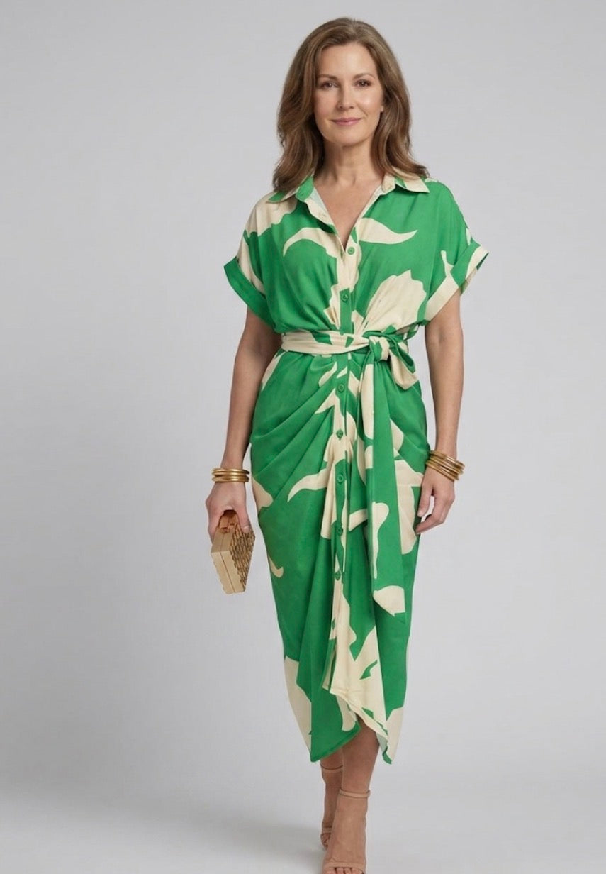 Wren | Belted Shirt Dress