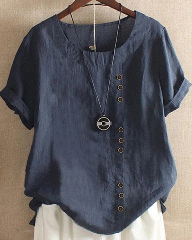 Matilda | Relaxed Button-Detail Blouse