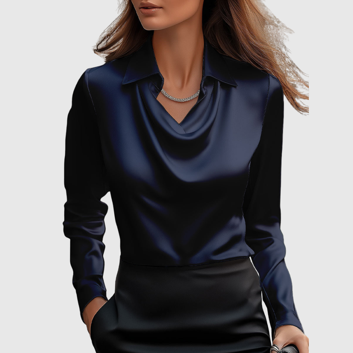 Brooklyn - Draped Neck Blouse