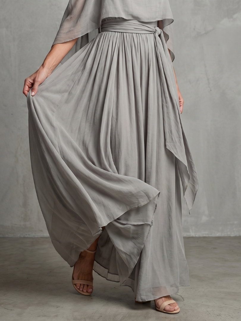 Aubrey | Flowing Cold-Shoulder Two-Piece Set
