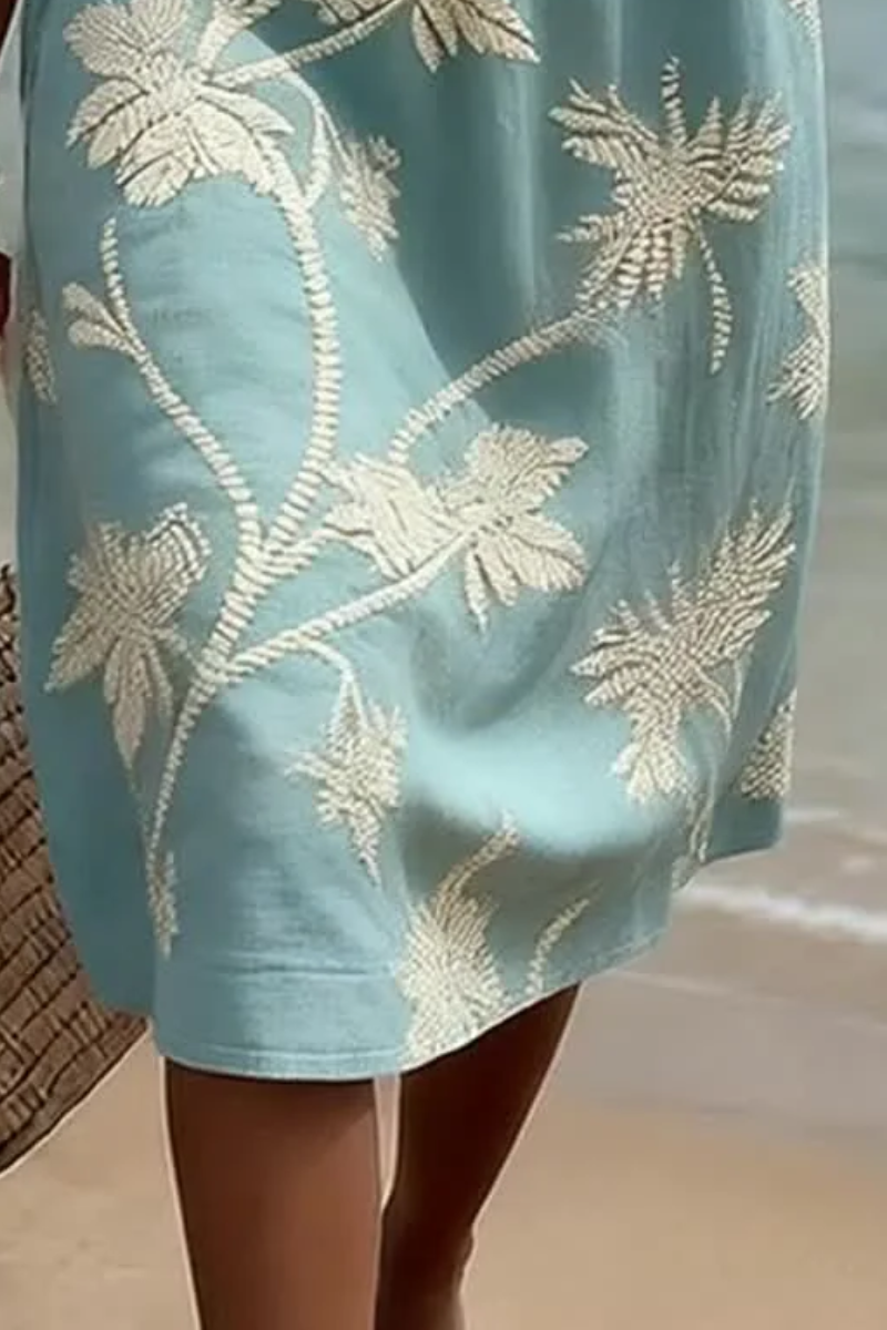 Nemi™ | Elegant Floral Midi Dress