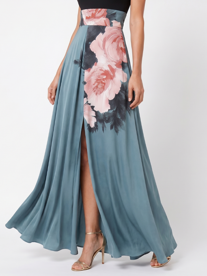 Noemi | Floral Halterneck Maxi Dress