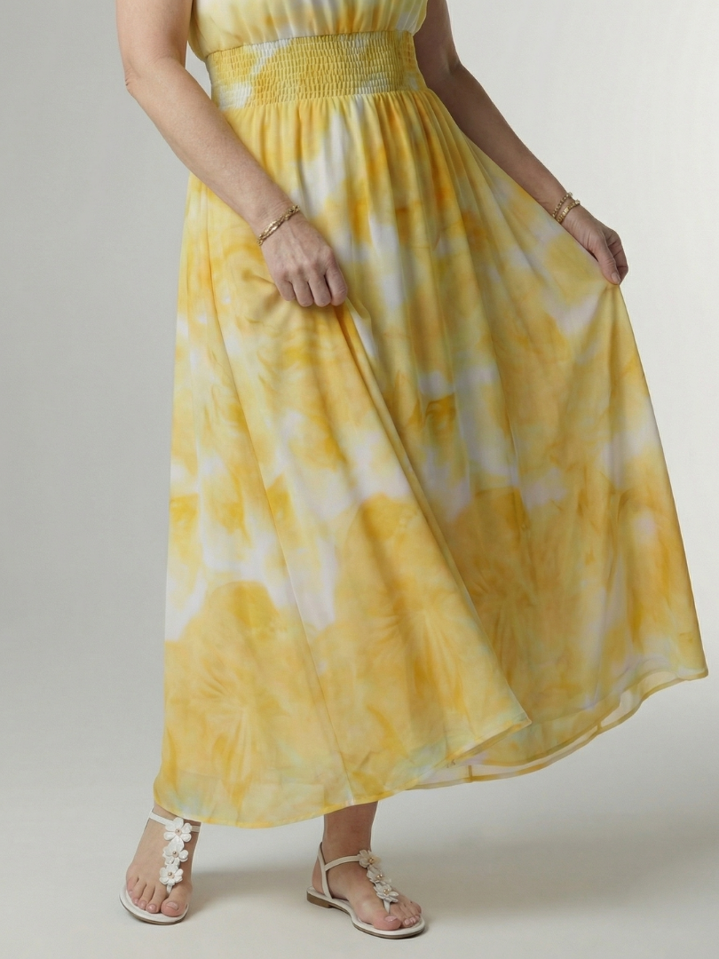 Winifred | Gathered Halter Midi Dress