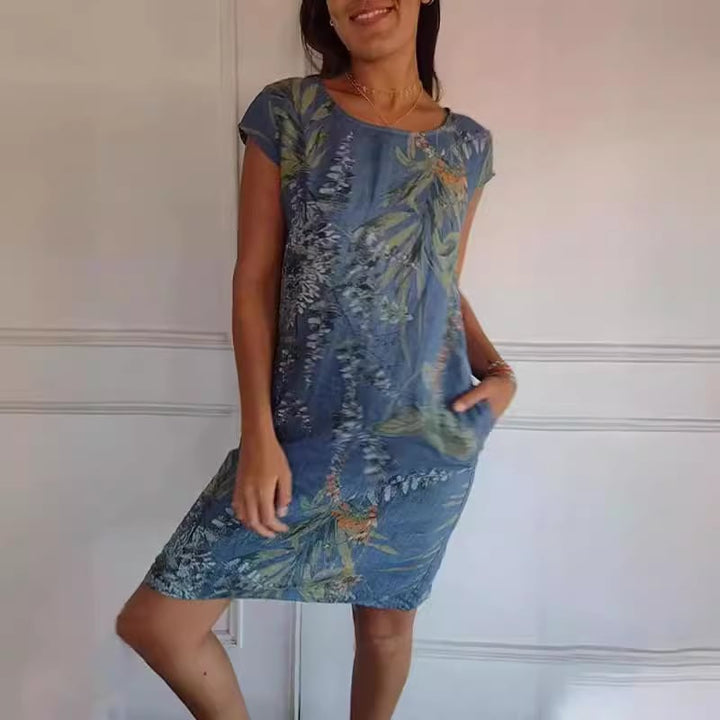 Marnie | Botanical Print Summer Dress