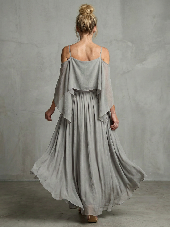 Aubrey | Flowing Cold-Shoulder Two-Piece Set