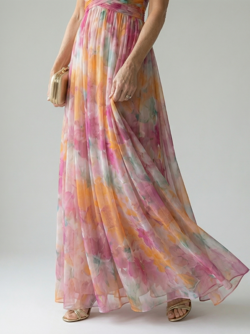 Coraline | Flowing Wrap Maxi Dress