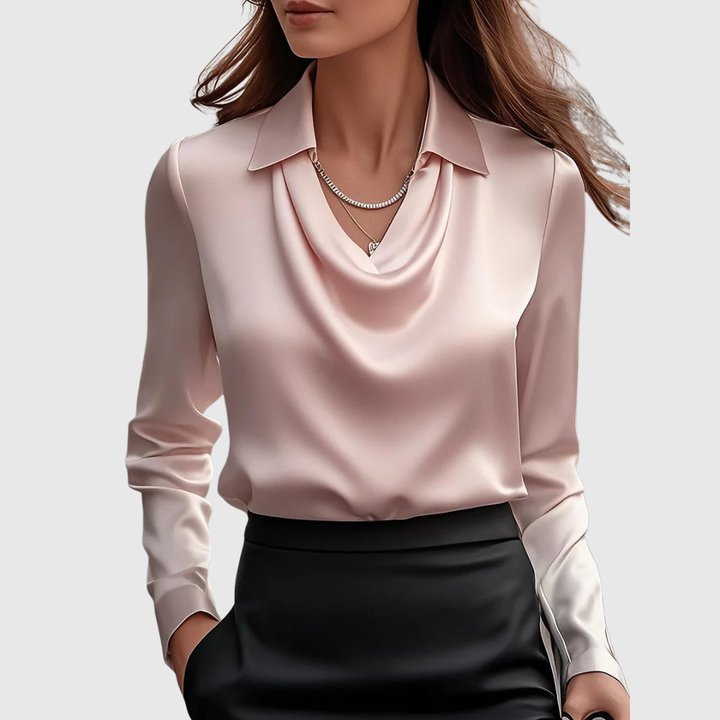 Brooklyn - Draped Neck Blouse