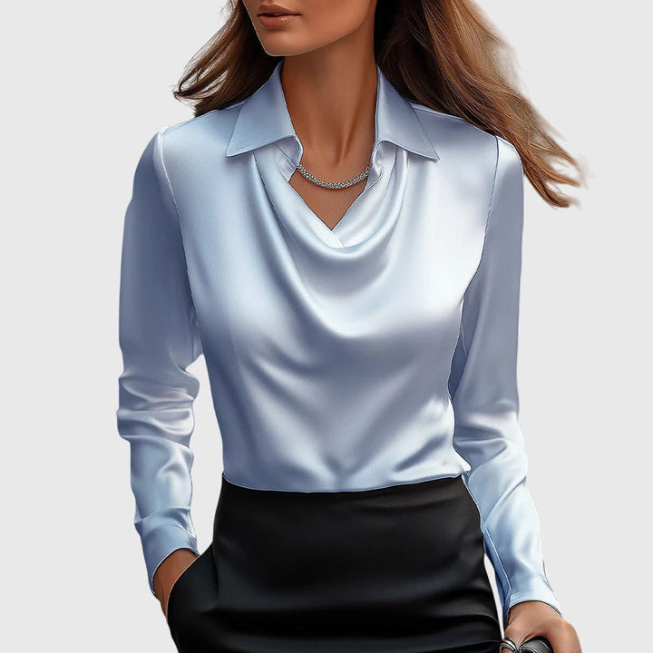 Brooklyn - Draped Neck Blouse