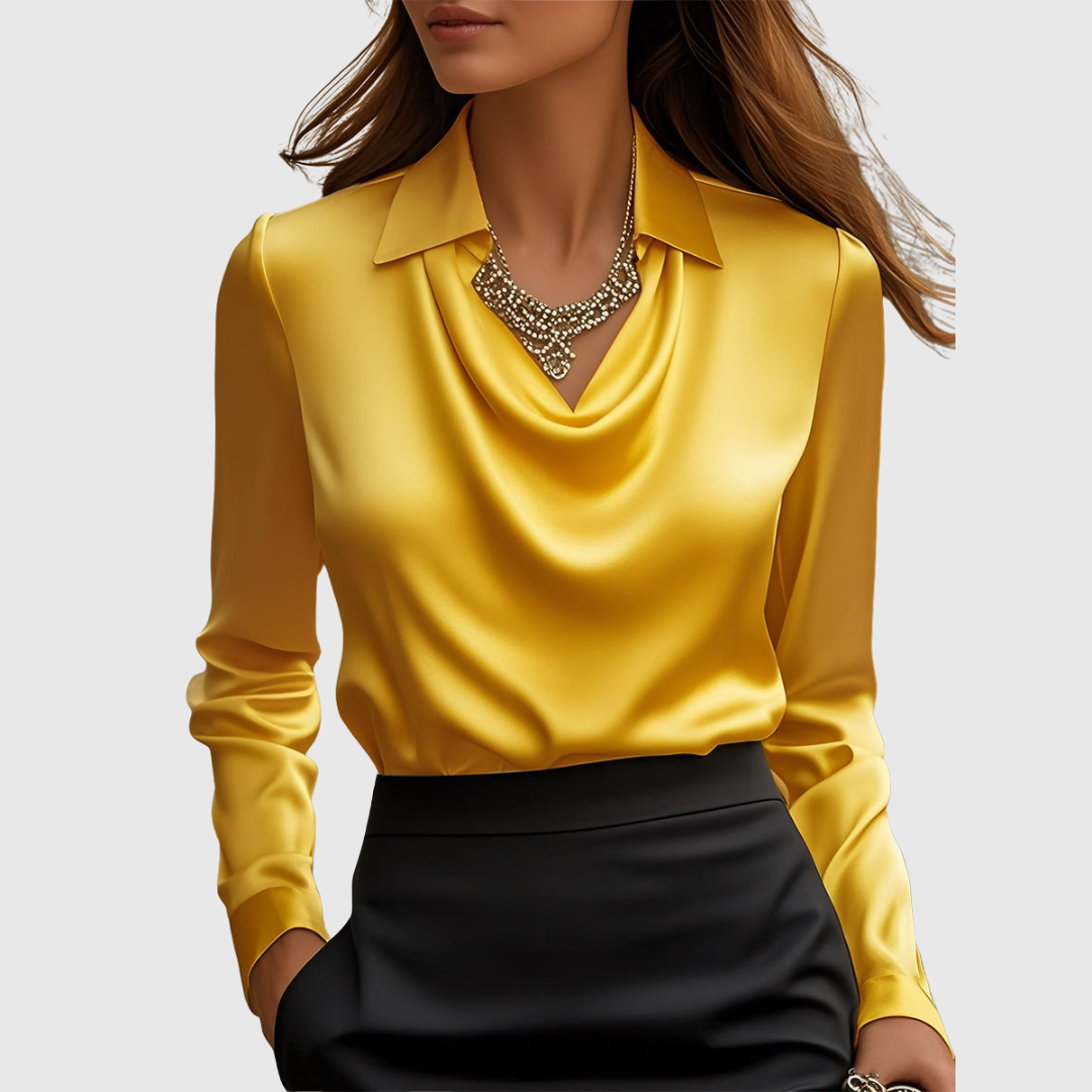 Brooklyn - Draped Neck Blouse
