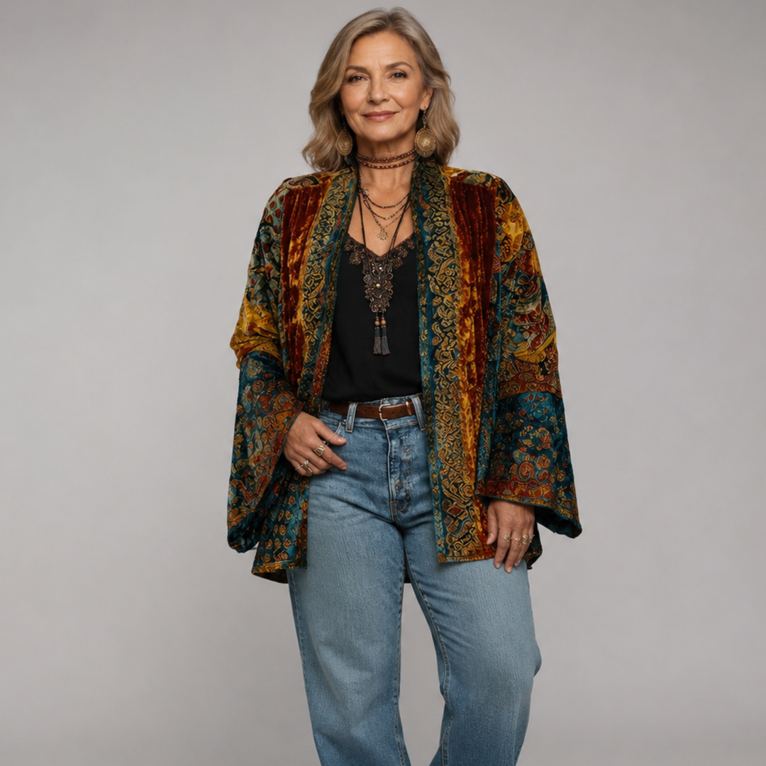 Darcy | Boho Embroidered Kimono Cardigan