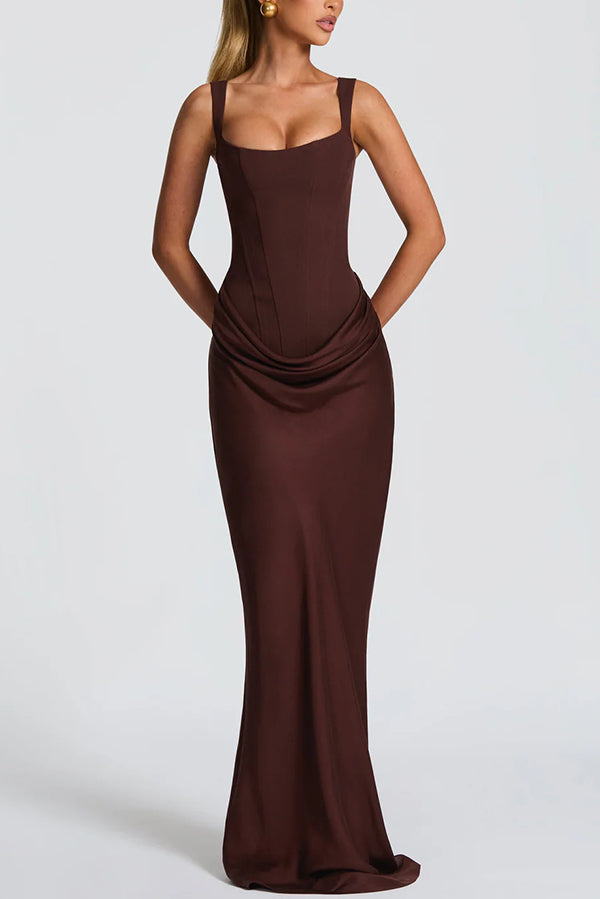 Leonor | Maxi dress with square neckline