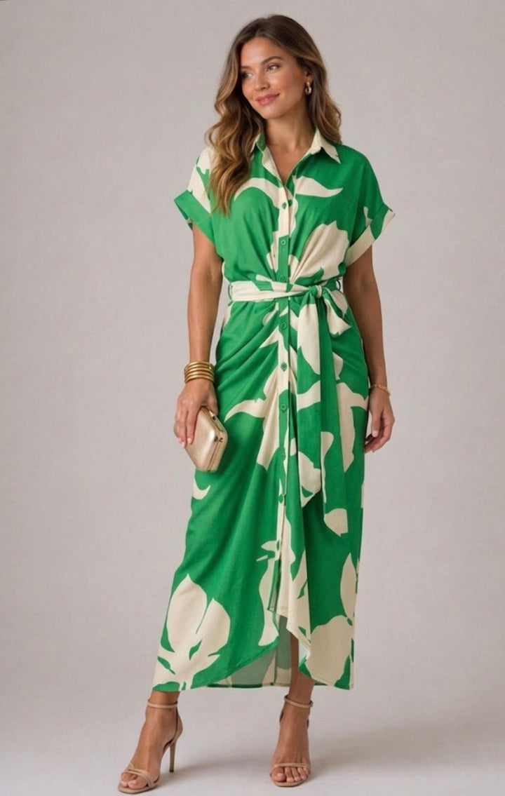Wren | Belted Shirt Dress