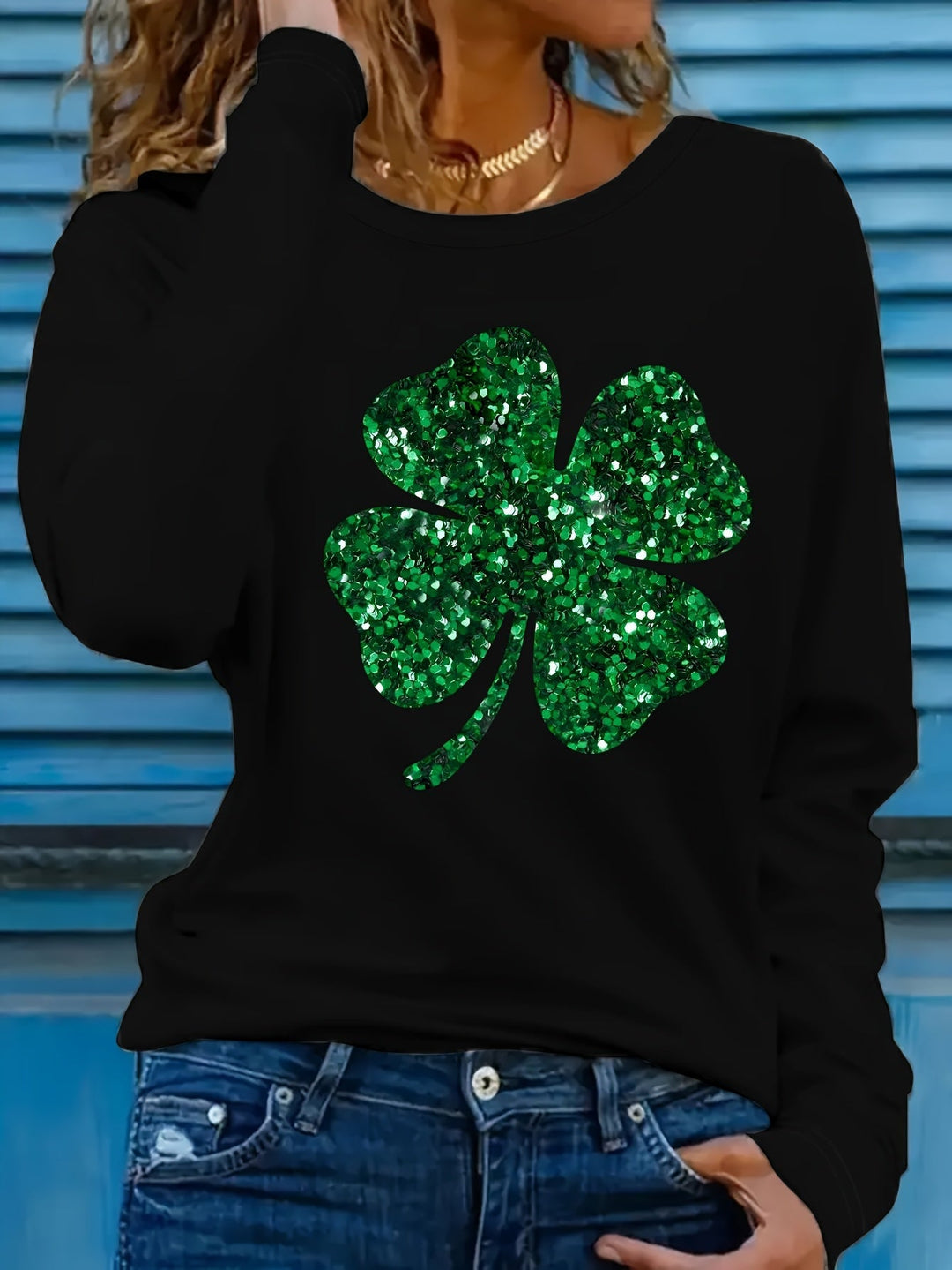 Emery - Clover Print Sweatshirt
