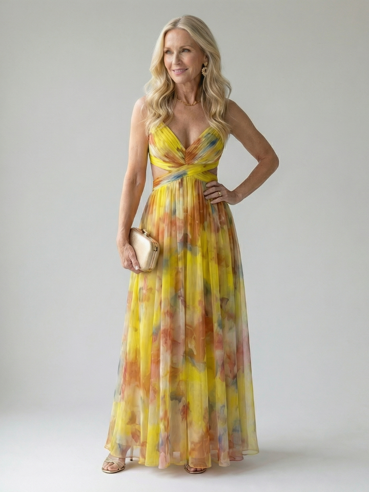 Coraline | Flowing Wrap Maxi Dress