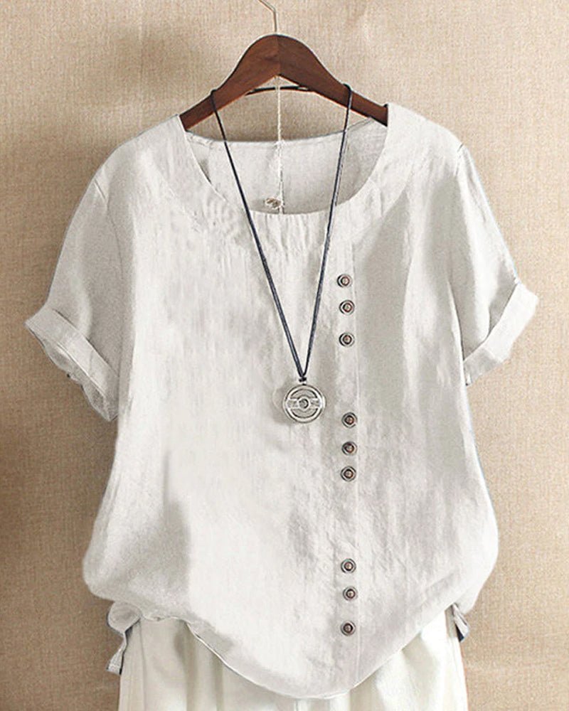 Matilda | Relaxed Button-Detail Blouse