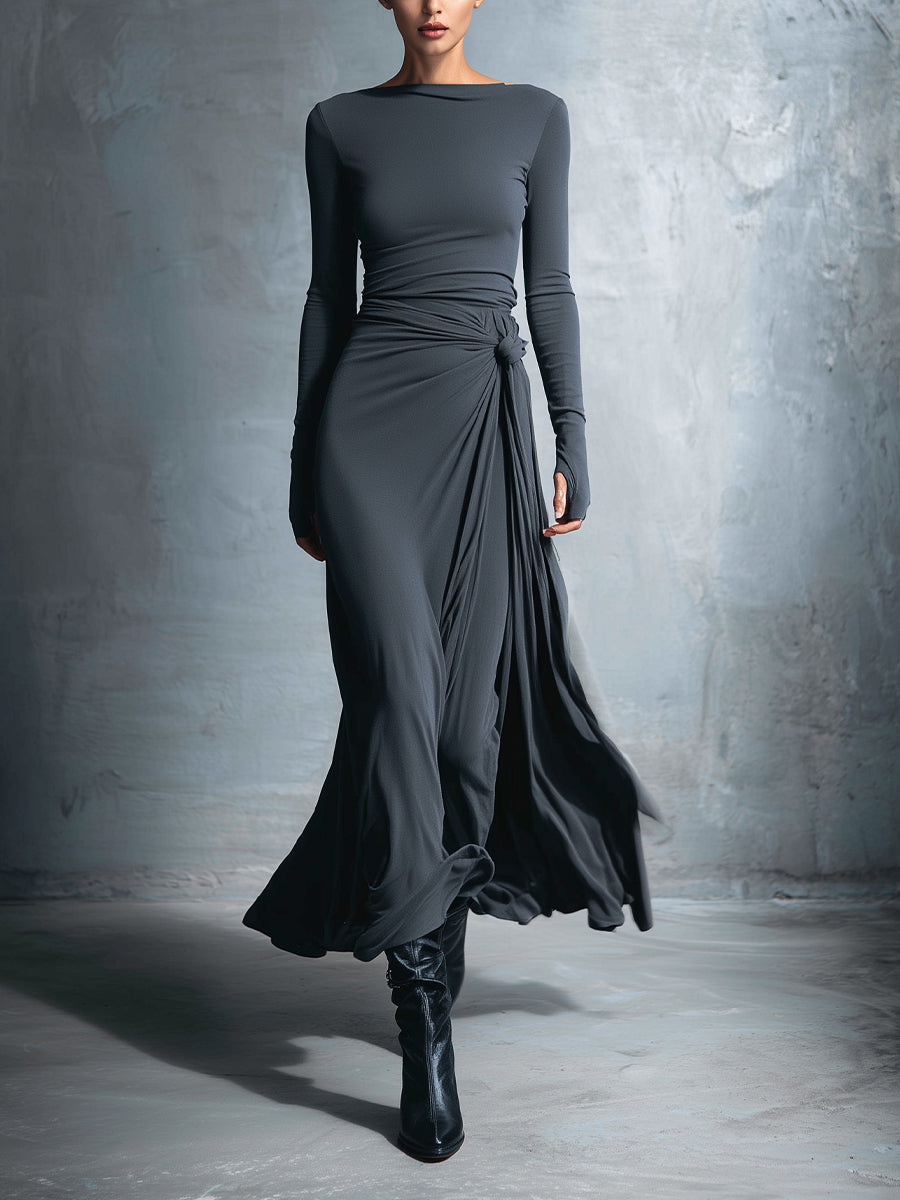 Naiara | Maxi Dress with Silk Knot