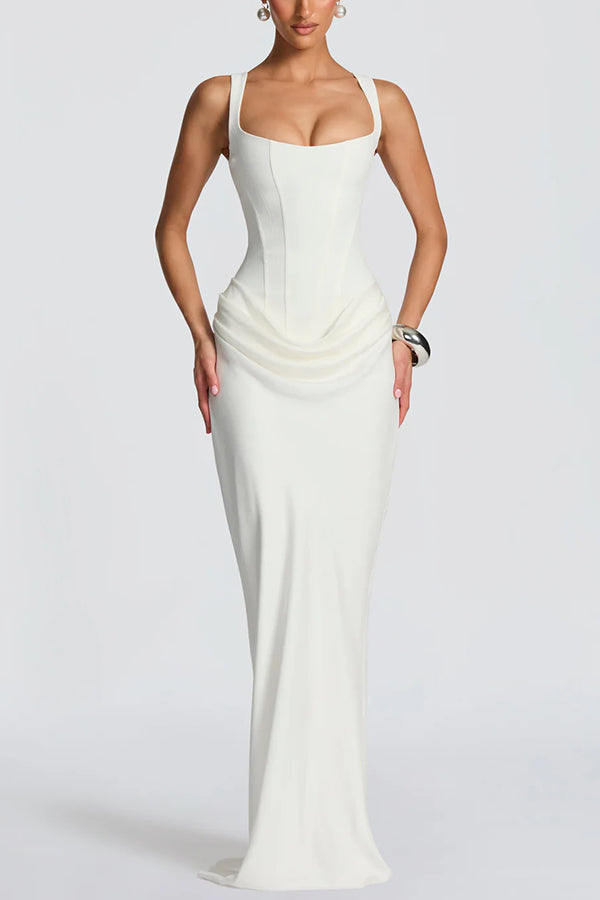 Leonor | Maxi dress with square neckline
