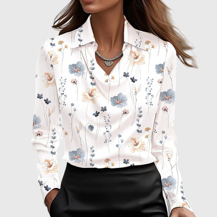 Brooklyn - Draped Neck Blouse