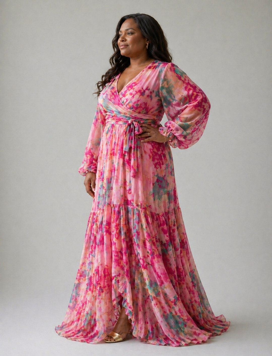 Anouk | Floral Wrap Maxi Dress