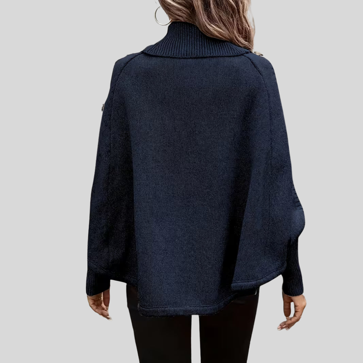 Norelle™ | High-Neck Cable-Knit Sweater