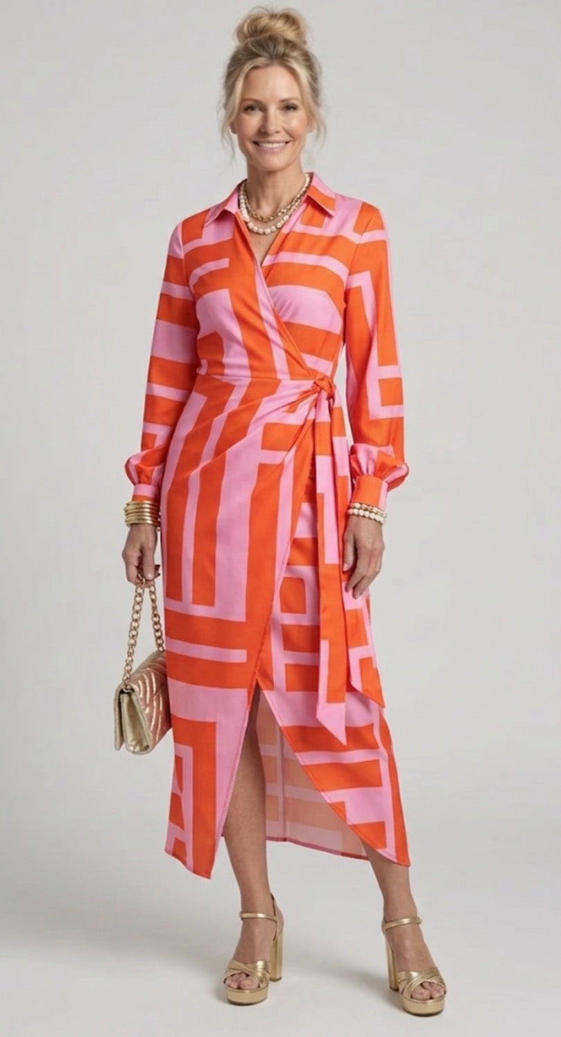 Laurel | Twist-Front Wrap Dress