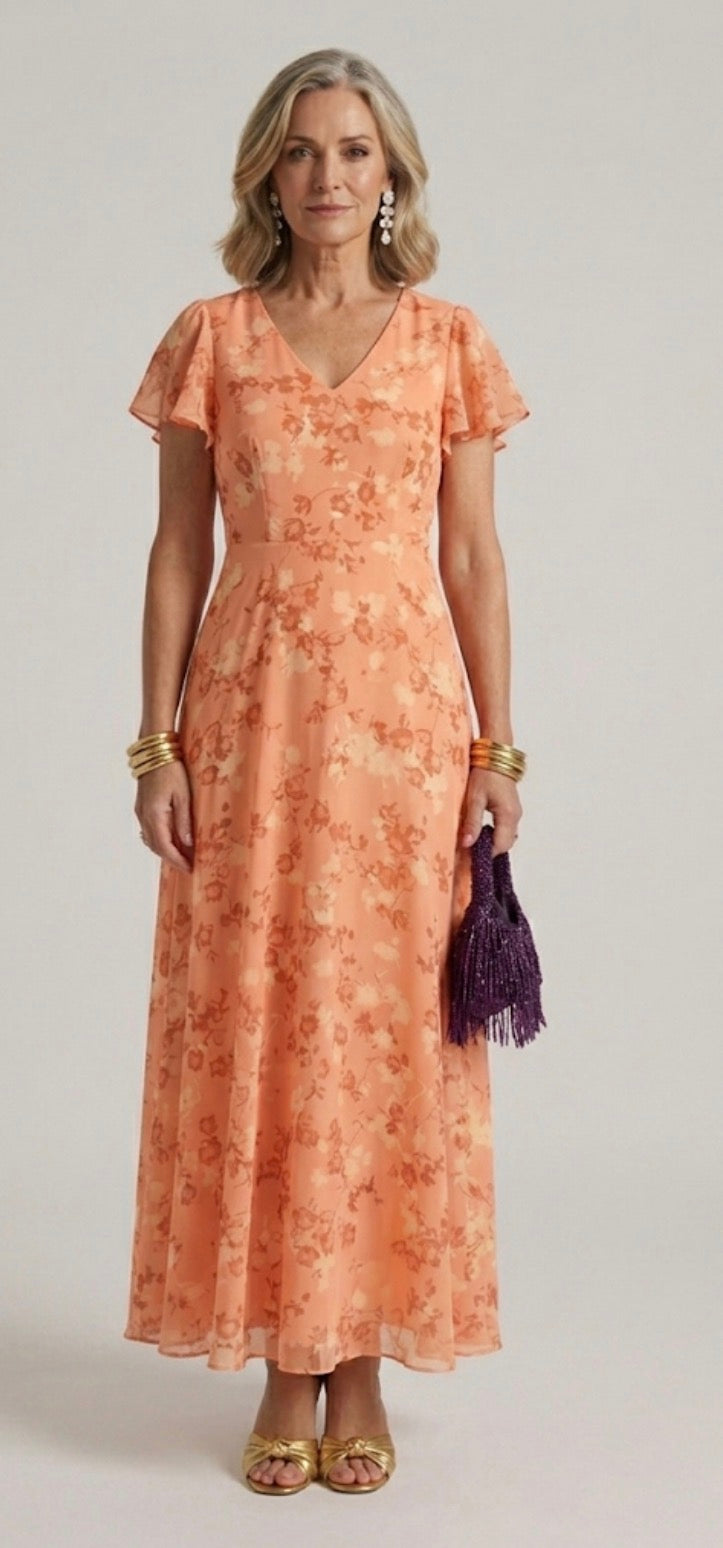 Amara | Flowing Floral Maxi Dress