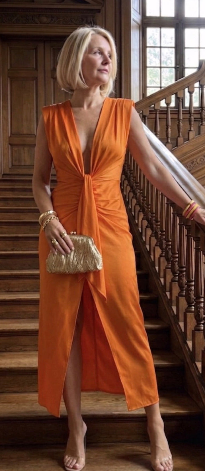 Yvette | Draped Evening Dress