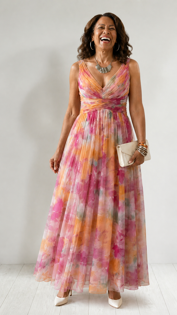 Coraline | Flowing Wrap Maxi Dress