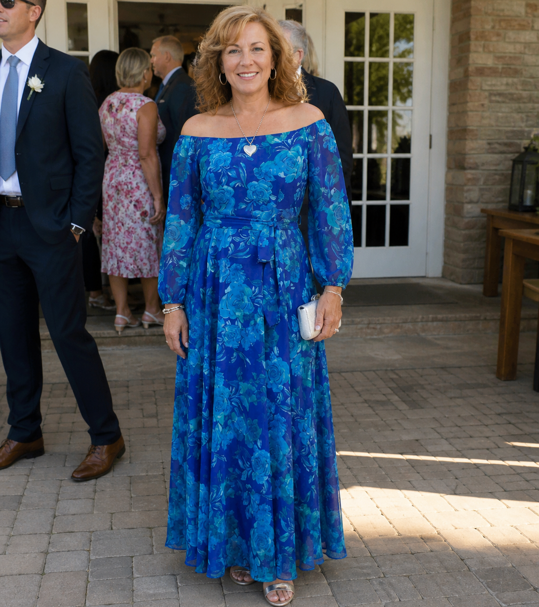 Pauline | Off-Shoulder Floral Maxi Dress