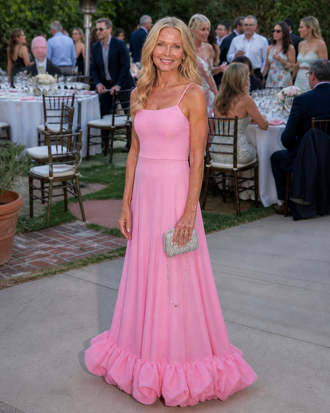 Annalise | Flowing Ruffle-Hem Gown