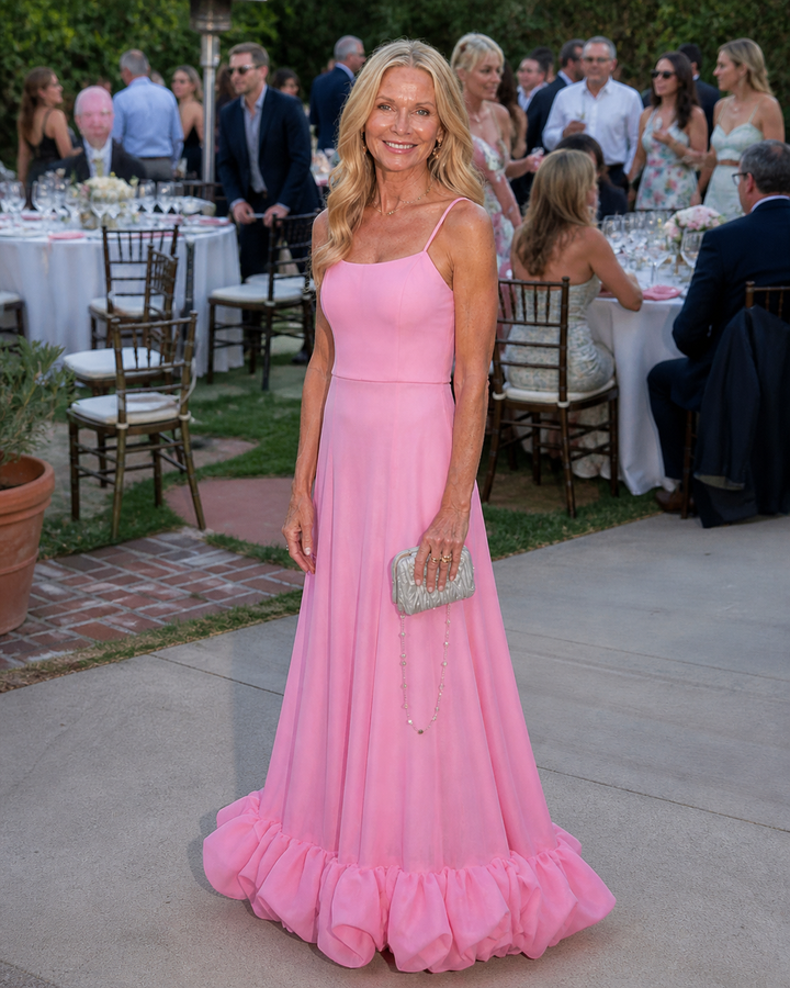 Annalise | Flowing Ruffle-Hem Gown